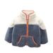 Toddler Boys Girls Jacket Kids Baby Long Sleeve Patchwork Winter Coats Outwear Outfits Clothing Size 3-4T