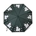 Auto Open & Close Folding Floral Pattern Umbrella with Colour Change - Green