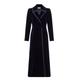 Women's Navy Blue Velvet Dress Coat Small Guinea