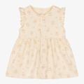 Petit Bateau Baby Girls Ivory Cotton Floral Dress