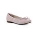 Wide Width Women's Bessy Casual Flat by Cliffs in Pale Pink Smooth (Size 6 W)