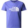 "T-Shirt THE NORTH FACE ""B S/S EASY TEE"" Gr. XS (116), blau (dopamine blue) Kinder Shirts T-Shirts"