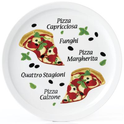Pizzateller VAN WELL "Margherita", bunt, B:31,3cm H:8,5cm T:30,8cm Ø:30cm, Porzellan, Speiseteller, Porzellan, spülmaschinen- und mikrowellengeeignet, Ø 30 cm Image
