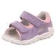 Sandale SUPERFIT "FLOW WMS: mittel" Gr. 25, bunt (lila, rosa) Kinder Schuhe