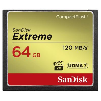 SANDISK Speicherkarte "CF Extreme" Speicherkarten Gr. 64 GB, goldfarben