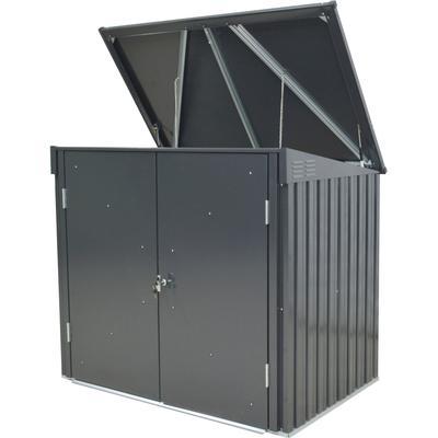 Aufbewahrungsbox TEPRO "Universalbox Store Midi", grau (anthrazit), B:157,5cm H:134cm T:105cm, Stahl, Aufbewahrungsboxen