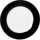 Speiseteller VAN WELL "Vario" Gr. 26,5 cm, schwarz-weiß (schwarz, weiß) Speiseteller Porzellan, spülmaschinen- und mikrowellengeeignet, Ø 26,5 cm