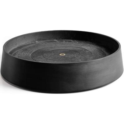 Topfuntersetzer ECOPOTS "mit Rollen Oslo 55 Dunkelgrau", grau (dunkelgrau), B:50cm H:10,5cm T:50cm Ø:45,4cm, Untersetzer, für innen und außen: frostsicher, bruchsicher und lichtbeständig Image
