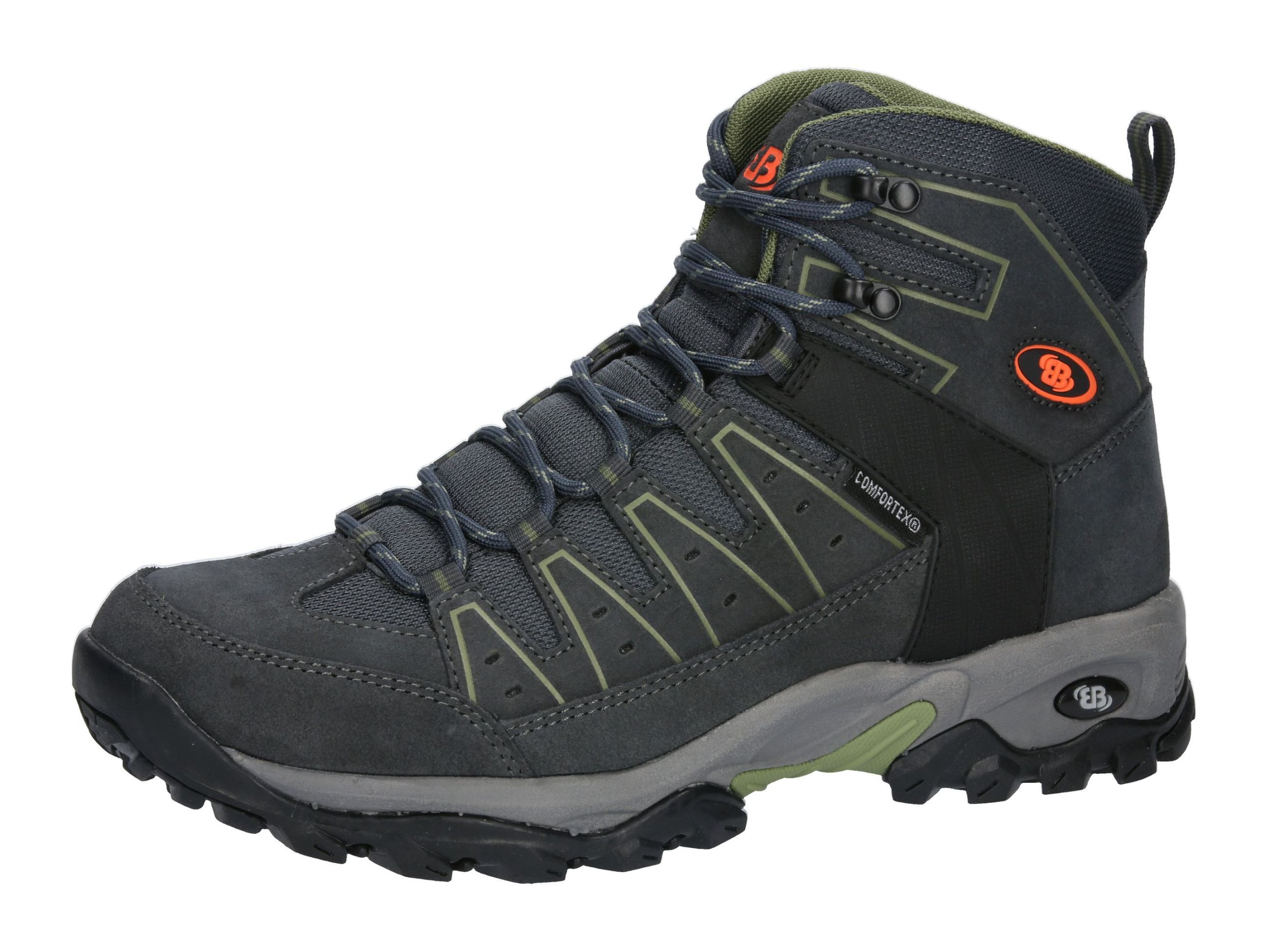 Trekkingschuh BRÜTTING "Outdoorstiefel Mount Pinos High", Gr. 45, grau, Leder, Schuhe Image
