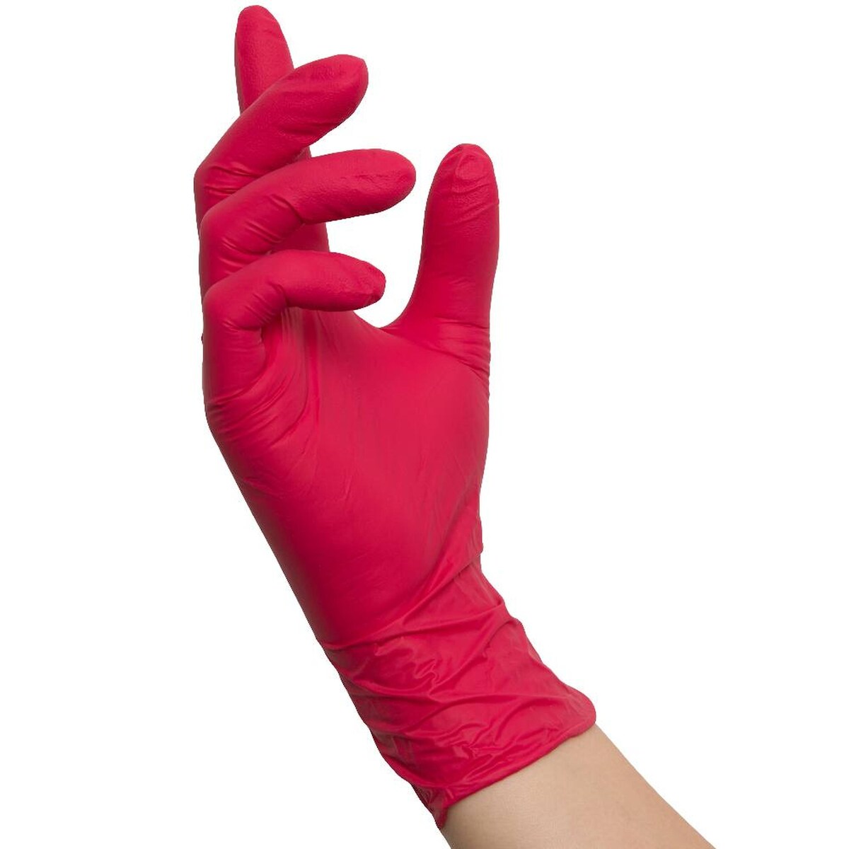 MCD Medical Care Dental GmbH 1000 Nitras RED WAVE Nitrilhandschuhe | Gr. S | rot | Einweghandschuhe Image