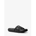 Michael Kors Splash Crystal-Embellished Scuba Slide Sandal Black 8