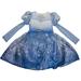 Disney Dresses | Disney Frozen 2 Elsa Princess Long Sleeve Cosplay Tutu Dress Size 7/8 Nwt | Color: Blue/White | Size: 8g