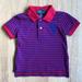 Ralph Lauren Shirts & Tops | Euc Ralph Lauren Baby Boy Polo Shirt-Red + Blue Stripes, Large Embroidered Logo | Color: Blue/Red | Size: 9mb
