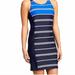 Athleta Dresses | Athleta Caspian Blue Stripe Colorblock Swim Dress | Color: Black/Blue | Size: S