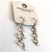 American Eagle Outfitters Jewelry | American Eagle Outfitters Pearl Chain Dangle Earrings Noc | Color: Silver | Size: Os