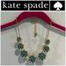 Kate Spade Jewelry | Kate Spade Rhinestone Flower Enamel Statement Necklace Os Nwot | Color: Blue/Gold | Size: Os