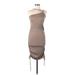 Endless Blu Casual Dress - Bodycon: Brown Dresses - Women's Size Medium