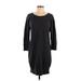James Perse Casual Dress - Shift: Black Dresses - Women's Size Small