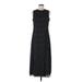 Jessica Howard Casual Dress - Midi: Black Polka Dots Dresses - Women's Size 8