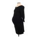 Liz Lange Maternity for Target Casual Dress - Sheath: Black Solid Dresses - Women's Size X-Small