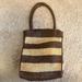 J. Crew Bags | 2/$50 Sale Nwt J.Crew Raffia Stripe Tote Bag | Color: Brown/Tan | Size: Os