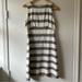 J. Crew Dresses | J.Crew Navy And Cream Striped Linen Blend Basketweave Lined Dress - Size 6 | Color: Blue/Cream | Size: 6