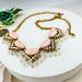 J. Crew Jewelry | J.Crew Vintage Gold Tone Pink Resins Clear Crystal Beads Tassel Necklace | Color: Pink | Size: Os