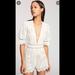 Free People Dresses | Free People X Saylor Bliss One Piece Romper White Lace Size Large | Color: Cream/White | Size: L