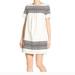 Madewell Dresses | Madewell Cabana Jacquard Shift Dress Size Xxs And Ann Taylor Blue Top | Color: White | Size: Xxs
