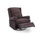 Deco In Paris - Fauteuil relax pivotant en tissu marron brody - marron