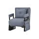 Canapé-lit 3 en 1, chaise convertible, fauteuil pliant avec coussin de siège, gris