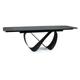 Les Deals De Carellia - Table à manger design extensible 160-240 x 95 x 76 cm - Noir - Noir/Noir mat