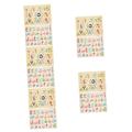 Vaguelly 10 Sets Arabic Puzzle Toys Toddler Puzzle Kids Toy Wood Puzzle Arabic Number Puzzle Alphabet Puzzle Arabic Alphabet for Kids Baby Puzzle Letter Board Wooden Jigsaw Child