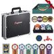 Hugbow 14 Gram Deluxe Poker Set with Double Sided Poker Mats