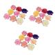 FRCOLOR 51 Pcs Floral Hair Clip Barrettes for Girls Flower Clips for Hair Flower Hair Girl Hair Clips Halloween Hair Clips Flower Brooches for Women Flowers for Hair Roses Hair Accessories