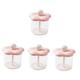 TOVINANNA 4pcs Facial Cleanser Foamer Tool Face Cleanser Face Wash Shampoo Foaming Wash Bubble Maker Cleansing Gel Simple Foaming Bottle Soap Pink Travel Push Type