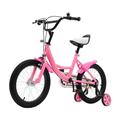 BAOCHADA 16 Inch Children's Bike, Kids Bicycle with Stabilisers, Children Boys&Girls Bicycle with Training Wheels, 16" Kids Road Bicycles Cycling Bicycles for Toddlers 5-8 Years, Pink