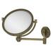 Allied Brass Extend 2X Magnification Wall Mirror with Groovy Detail