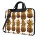 Gold Pineapple Background Printed Laptop Sleeve Notebook Carrying Case Computer Bag Business Briefcase 15.6 inch