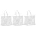 SOIMISS 3pcs Transparent Shoulder Bag Large Capacity Tote Bag Large The Tote Bag Sports Game Tote Bag Handbags Tote Bag for Beach Tote for Women Clear Tote Bags Jelly