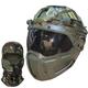 TRCTIC Airsoft FAST Tactical Helmet with Multicam Helmet Cover Full Face Paintball Mask and Goggles Set for Outdoor Hunting CS Military CBQ Game