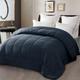 Exclusivo Mezcla 7.5 Tog King Size Down Alternative Duvet Quilted Duvet Insert with Corner Tabs for All Seasons - Breathable, Lightweight and Machine Washable (240x220CM, Navy)