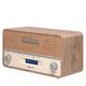 DENVER Digitalradio (DAB+) "DAB-36" Radios braun (braun, weiß) Digitalradio (DAB+)