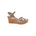 Ugg Wedges: Tan Print Shoes - Women's Size 11 - Open Toe