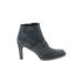Stuart Weitzman Ankle Boots: Gray Solid Shoes - Women's Size 8 - Almond Toe
