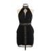 ASOS Cocktail Dress - Mini: Black Grid Dresses - Women's Size 6
