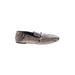 Vince Camuto Flats: Gray Snake Print Shoes - Women's Size 7 1/2 - Almond Toe