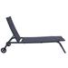 Patio Sun Lounger Pool Side Chaise Lounge Chair Beach Chair, Black