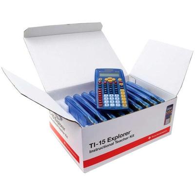 Texas Instruments TI-15 Explorer 2-Line Basic Calculator, Set of 10