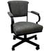 Miami Swivel Metal Caster Chair on Reading Base - 18" High Seat